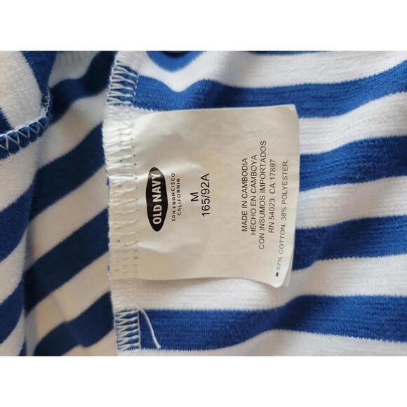 Old Navy medium blue & white stripe mini dress. Nautical sailor - Picture 4 of 5